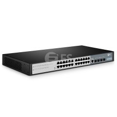 S3700-24T4F, 24-Port Gigabit Ethernet L2+ Smart Managed Pro Switch, 24 x Gigabit RJ45, with 4 x 1Gb SFP Uplinks, Fanless