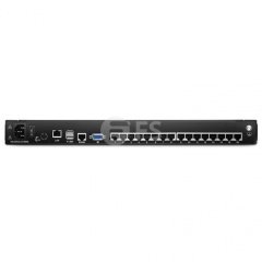 16-Port x2 Users Cat5e/6 1U Rack-Mount USB KVM Switch with 17'' LCD and IP Remote Access, 16 Interface Modules Included