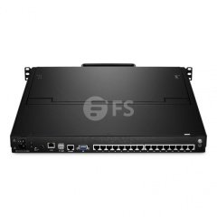 16-Port x2 Users Cat5e/6 1U Rack-Mount USB KVM Switch with 17'' LCD and IP Remote Access, 16 Interface Modules Included