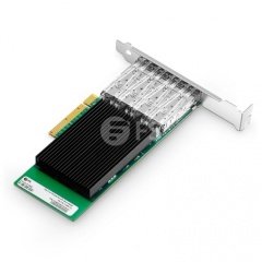 Intel XL710-BM1-Based Ethernet Network Kartı, 10G Quad-Port SFP+, PCIe 3.0 x8, Tall Bracket