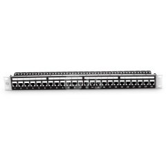 Cat6 Beslemeli Korumalı Patch Panel, 1U 24-Port