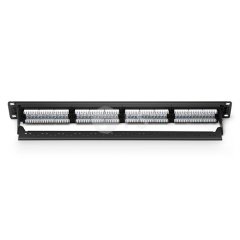 Cat6 110 Punch Aşağı Korumasız Patch Panel, 1U 24-Port