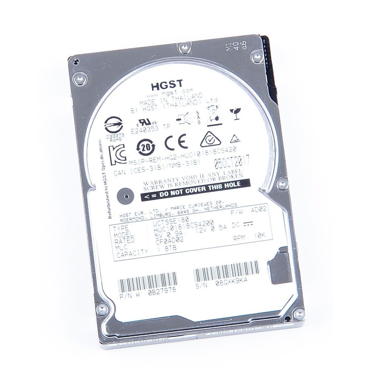 HGST Huc101818cs4200 1.8tb 10k Sas 2.5'' Disk