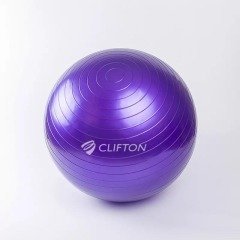 Clifton Pilates Topu Büyük Boy 65 Cm Mor+ Pompa Hediyeli