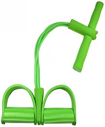Body Trimmer 4 Lastikli Egzersiz Aleti El Ayak Direnç Yayı Lastiği Yeşil