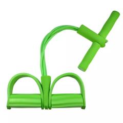 Body Trimmer 4 Lastikli Egzersiz Aleti El Ayak Direnç Yayı Lastiği Yeşil