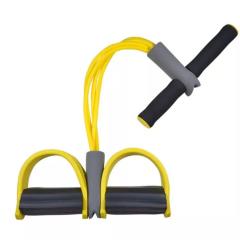 Body Trimmer 4 Lastikli Egzersiz Aleti El Ayak Direnç Yayı Lastiği Sarı
