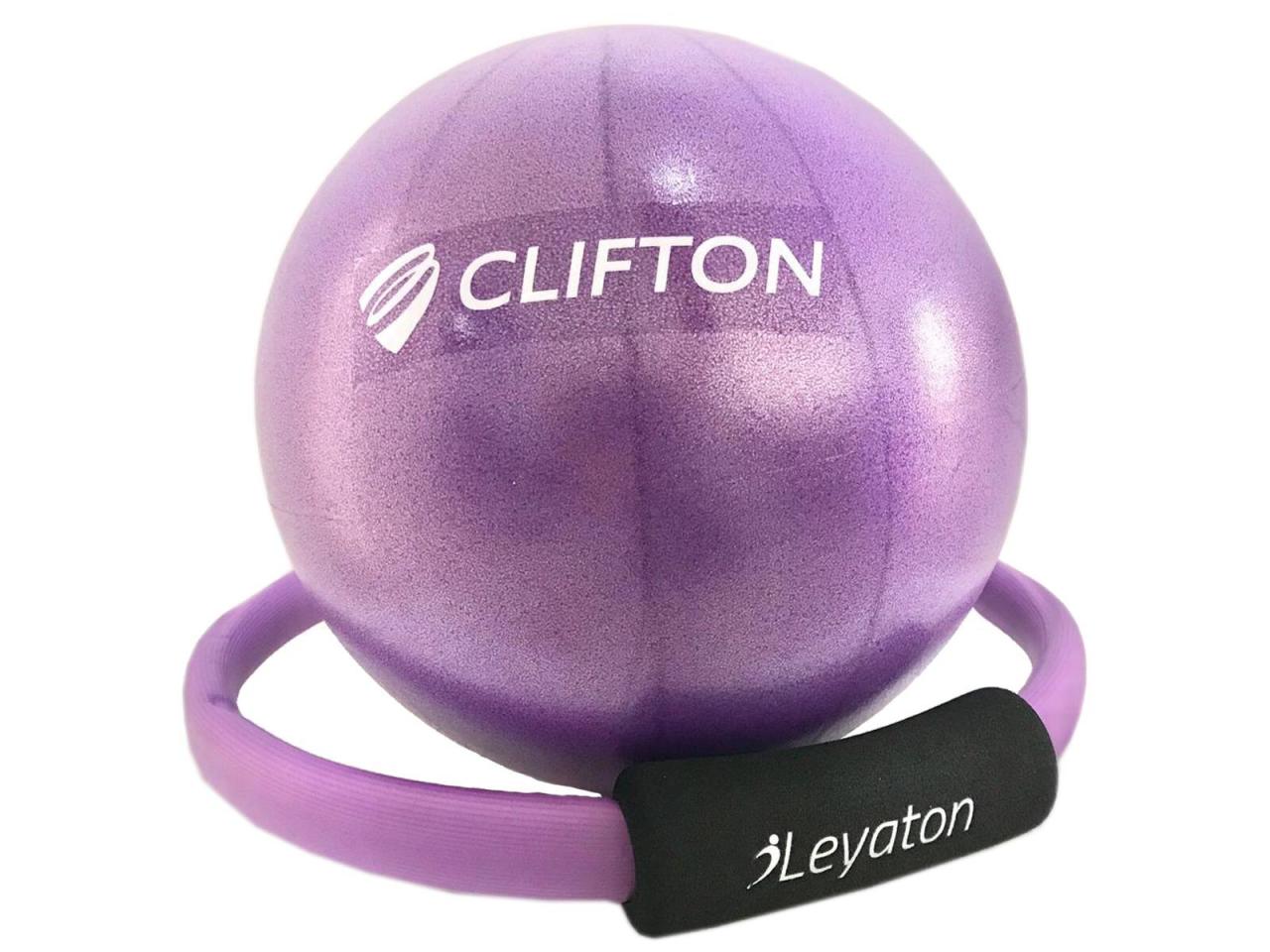 Clifton Yoga Pilates Çemberi Mor + 25 Cm Pilates Topu Mor