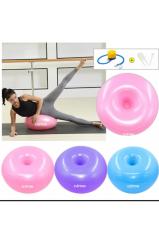 Clifton Pembe 50 Cm Pvc Donut Yoga Topu Ve Pompa