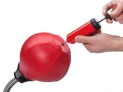 Leyaton Pencikbol Masaüstü Boks Topu,Pompa Hediyeli Kırmızı