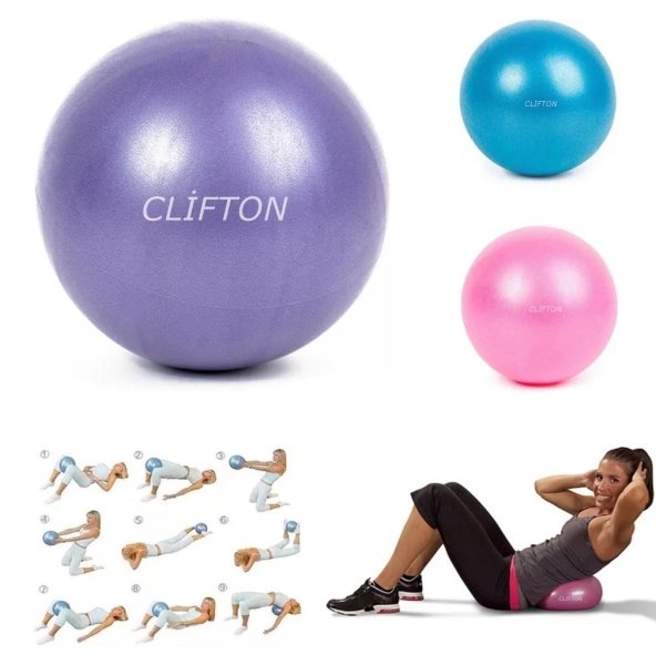 Clifton Dura-Strong 25 cm Deluxe Pilates Topu Mavi