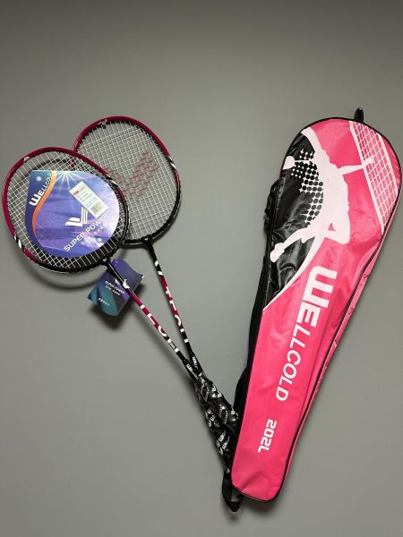 2 Adet Profesyonel Badminton Raketi Deluxe Badminton Çantası 202L