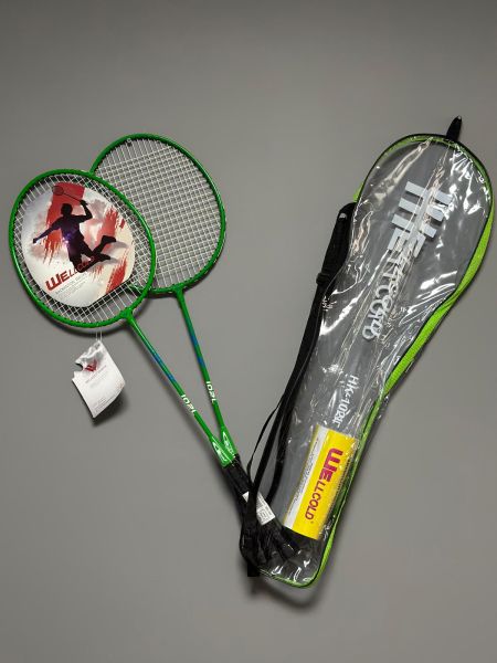 Badminton Raketi Deluxe Badminton Çantası Seti + 3 Adet Badminton Topu 102LY