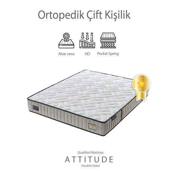 Tek & Çift Kişilik Omurga Destekli Attitude Ortopedik Yatak