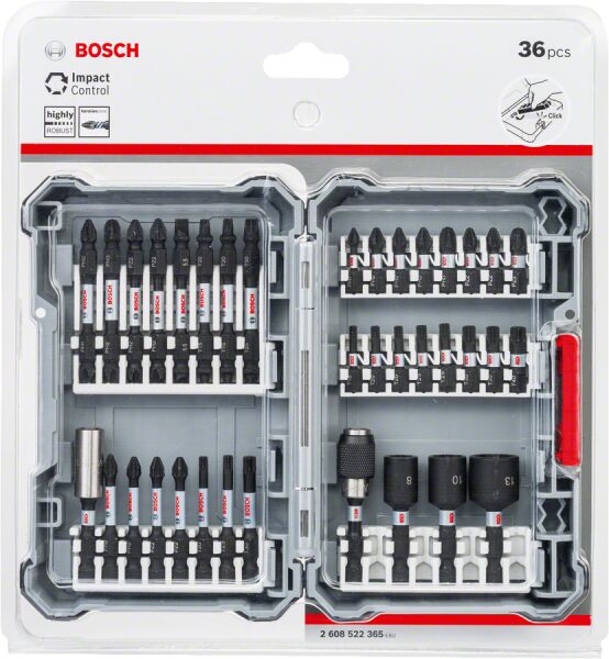Bosch Impactctrl Vıdalama Ucu Setı 36 Lı 2608522365