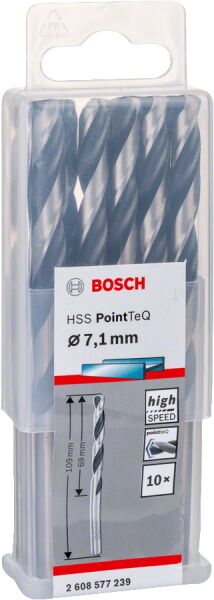 Bosch - HSS-PointeQ Metal Matkap Ucu 7,1 mm 10'lu