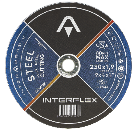 Interflex 180x3 mm Metal Kesici Taş
