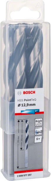 Bosch - HSS-PointeQ Metal Matkap Ucu 12,9 mm 5'li