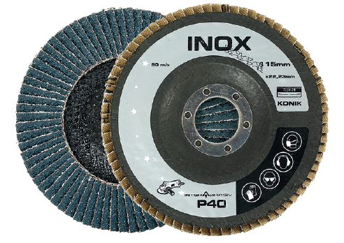 Interflex 115 mm Inox Flap Disk Zımpara 40 kum