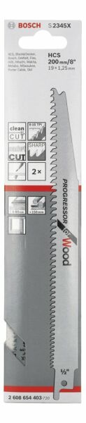 Bosch - Progressor Serisi Ahşap için Panter Testere Bıçağı S 2345 X - 2'li