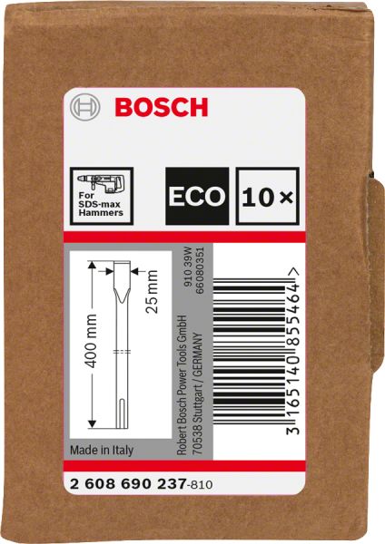 Bosch Yassı Keskı Sds-Max 400*25 Mm 10Lu Eko 2608690237