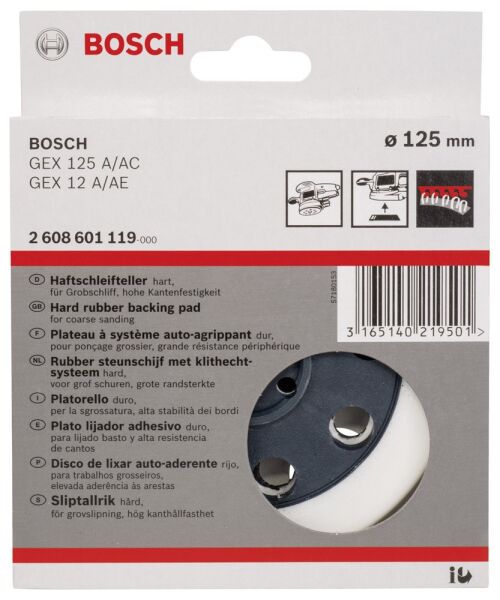 Bosch 125 mm Zımpara Tabanı (GEX) 2608601119