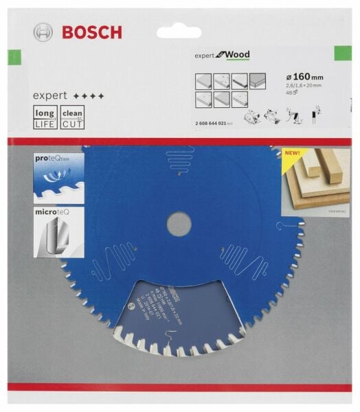 Bosch - Expert Serisi Ahşap için Daire Testere Bıçağı 160*20 mm 48 Diş