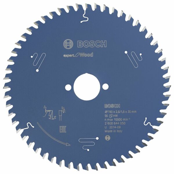 Bosch - Expert Serisi Ahşap için Daire Testere Bıçağı 190*30 mm 56 Diş