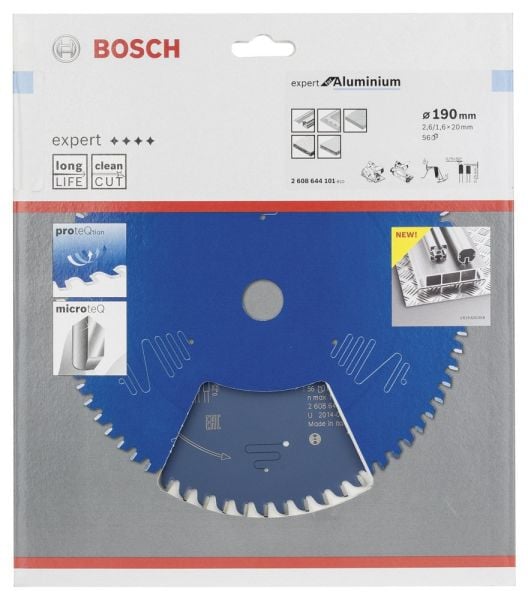 Bosch - Expert Serisi Alüminyum için Daire Testere Bıçağı 190*20 mm 56 Diş