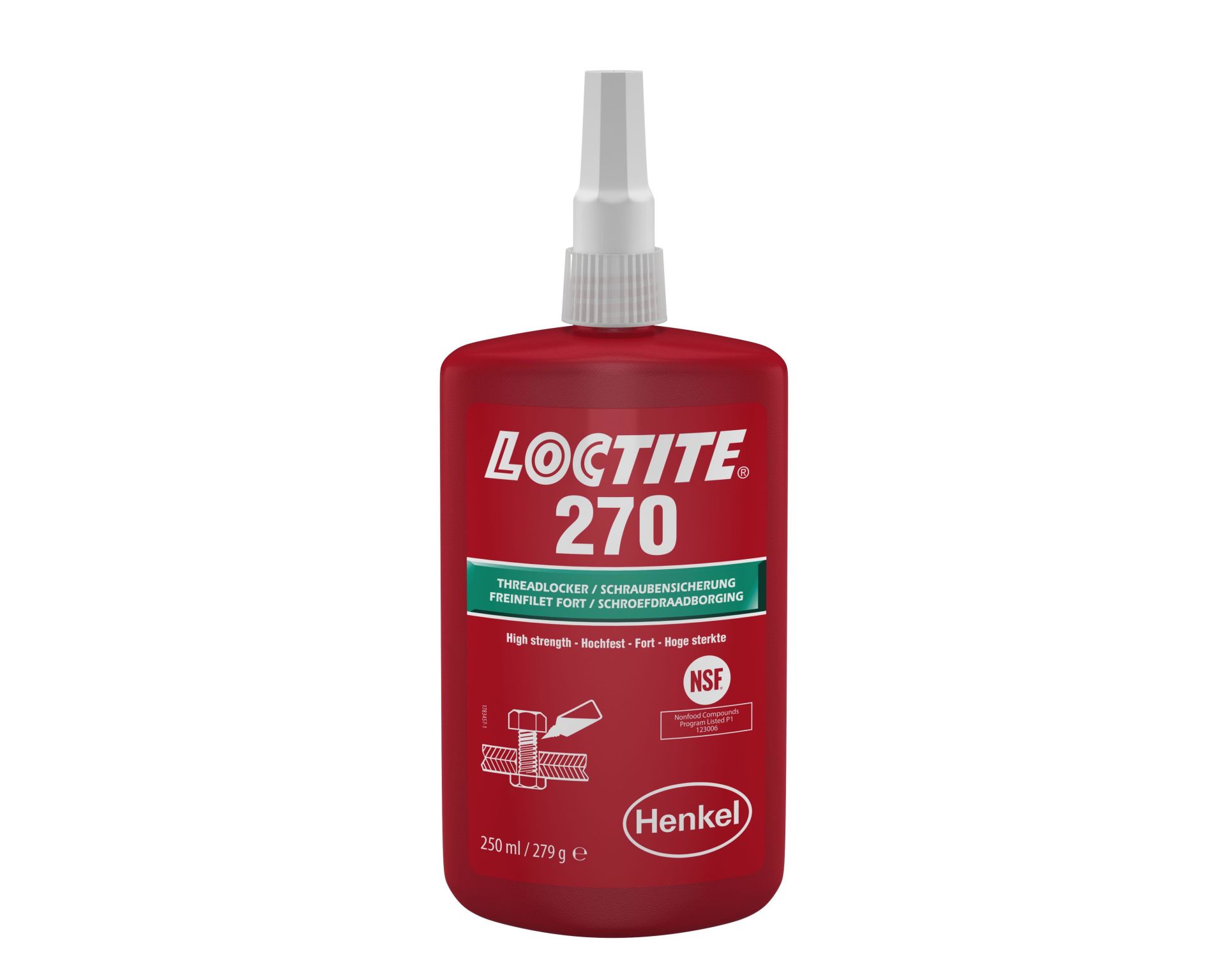 LOCTITE 270 Vida Sabitleyici Yüksek Mukavemet 250 ml (1335906)