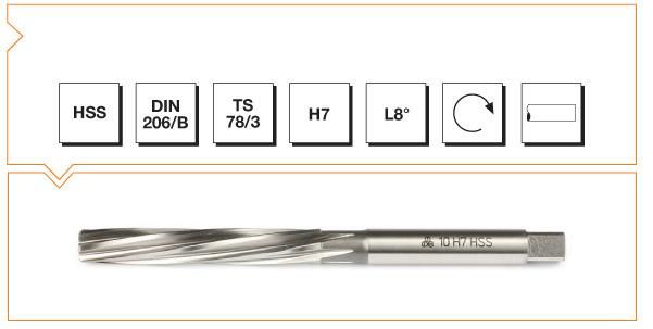 Makina Takım HSS DIN 206 Silindirik Saplı El Raybası 8.5mm