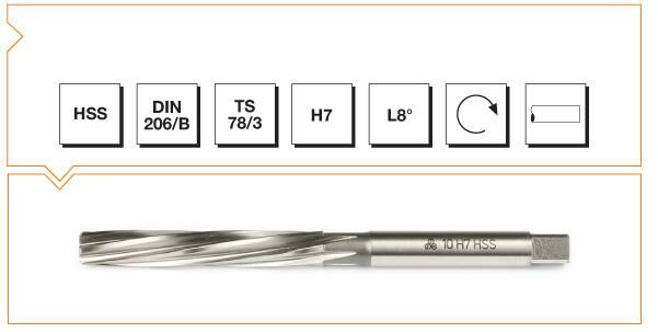 Makina Takım HSS DIN 206 Silindirik Saplı El Raybası 15 mm