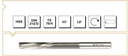 Makina Takım HSS DIN 212 Silindirik Saplı Makina Raybası 2.5 mm