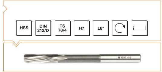 Makina Takım HSS DIN 212 Silindirik Saplı Makina Raybası 8 mm