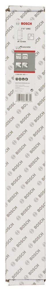 Bosch - Best Serisi Beton İçin 1 1/4'' UNC Girişli Elmas Sulu Karot Ucu 72 mm