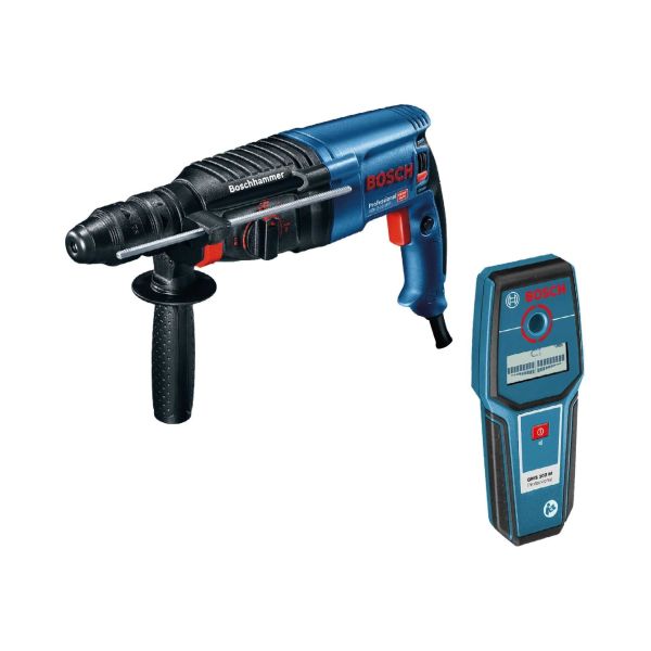 Bosch Professional Seti: GBH 2-26 DFR Kırıcı Delici + GMS 100 Duvar Tarama Cihazı