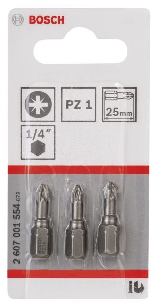 Bosch Extrahard Vıdalama Ucu Pz1*25 Mm 3 Lu 2607001554