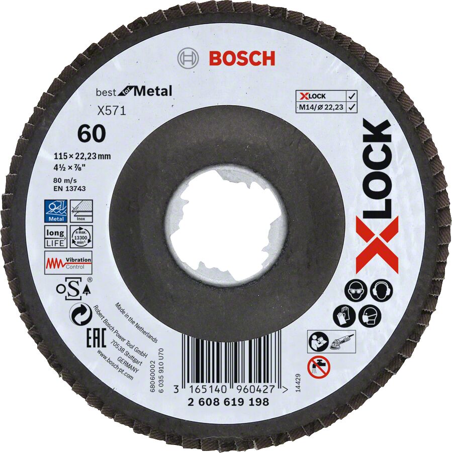Bosch X-Lock Bfm 115 Mm 60 K Flap Dısk 2608619198