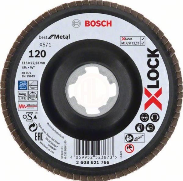 X-LOCK BFM 115MM 40K P.FLAP DISK.II