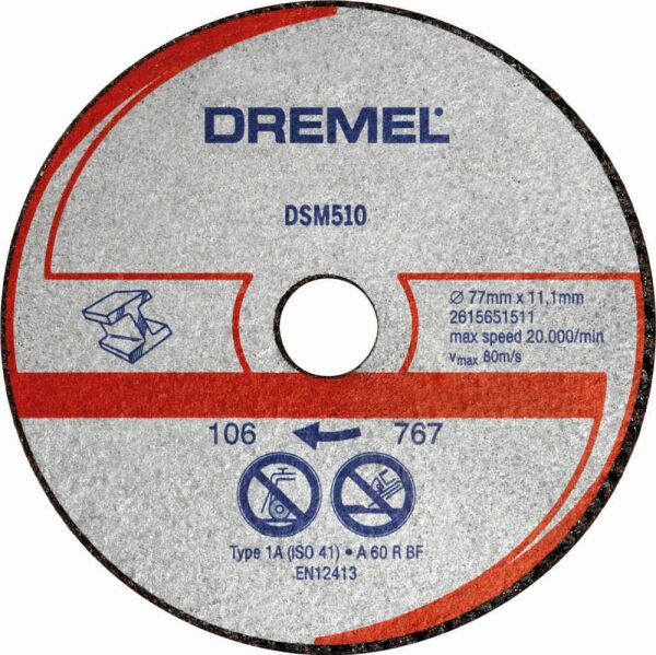 Dremel Metal Plastık Kesme Dıskı(Dsm510) 2615S510JB