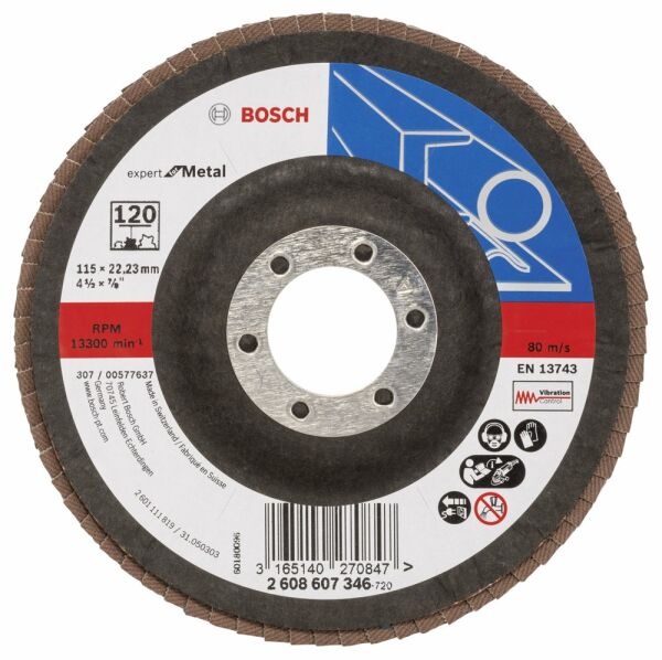 Bosch 115 Mm 120 K Expert For Metal Flap Dısk 2608607346