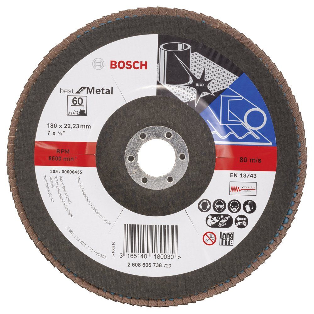 Bosch Best For Metal 180 Mm 60 K Flap Dısk