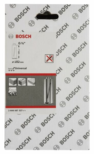 Bosch - Best Serisi G 1/2'' Girişli Kuru Karot Ucu 102*150 mm