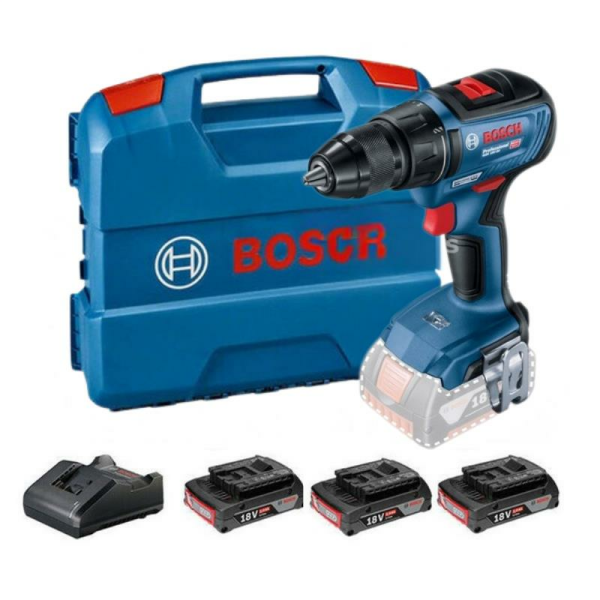 Bosch Professional GSR 18V-50 Vidalama Makinesi (3 x 2.0 Ah) - 06019H5005