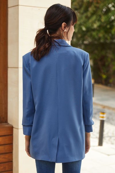 Blue Blazer Ceket