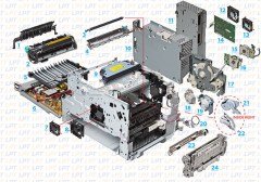 HP LASERJET 4345 FUSER UNİT ( FIRIN ÜNİTESİ - ISITICI ÜNİTESİ )  RM1-1043 İKİNCİEL HATASIZ