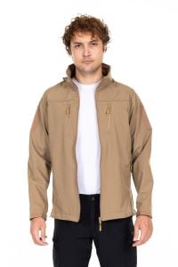 AKN 01 TAKTİK SOFTSHELL MONT - Siyah/Haki/Bej