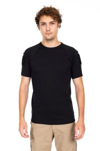 AKN 713 BİSİKLET YAKA KISA KOLLU TAKTİK T-SHIRT - Siyah/Haki/Bej