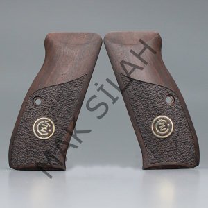 Cz 75 B Sp01 Sarı Metal Arma Tarama Ceviz Ahşap Silah Kabze