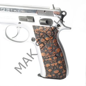 Cz 75 B 85 B Kuru Kafa Motif Ceviz Ahşap Silah Kabze